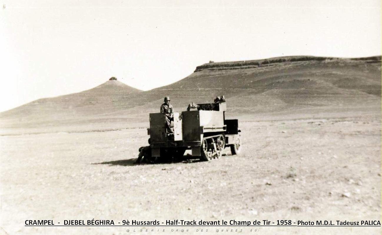 Crampel - Djebel Beghira - 9e Hussards - Champ de Tir. 1958.JPG